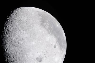 Moon near side closeup, Oceanus Procellarum